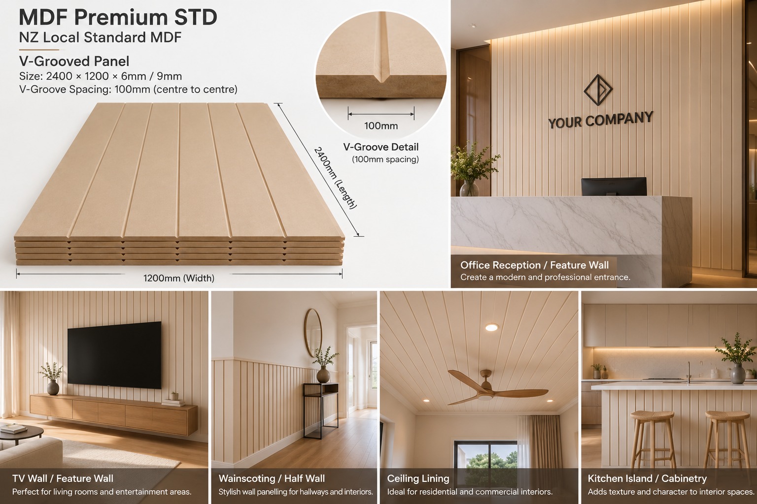 STDMDF241209 VGROOVE 2