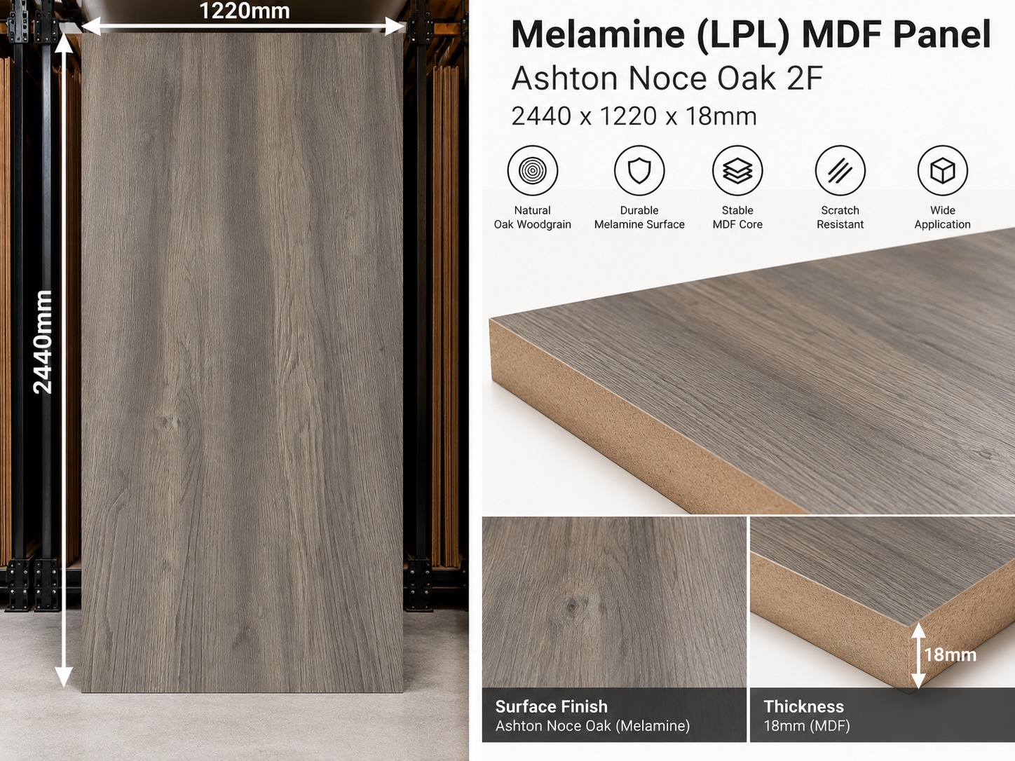 Melamine_Ashton_Noce_Oak_2F_MDF_2440x1220x18mm