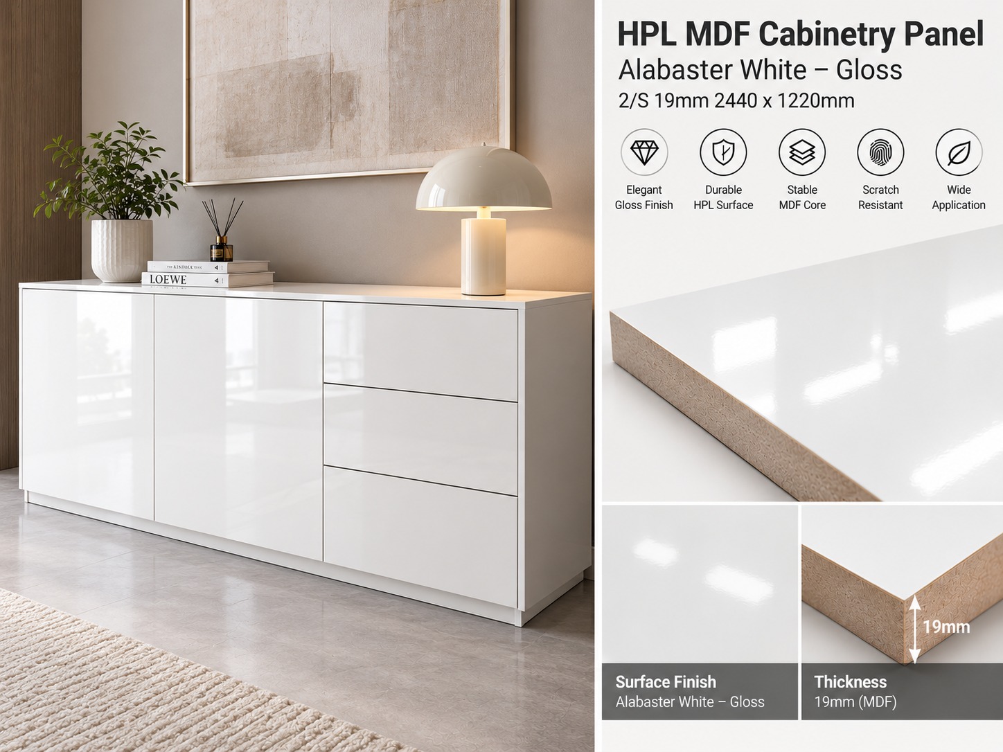 HPL_Alabaster_White_Gloss_Sideboard_Application