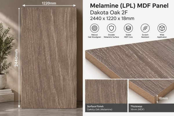 Melamine_Dakota_Oak_2F_MDF_2440x1220x18mm
