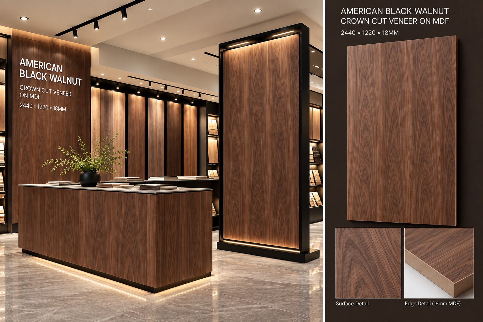 Veneer Black Walnut cc 3