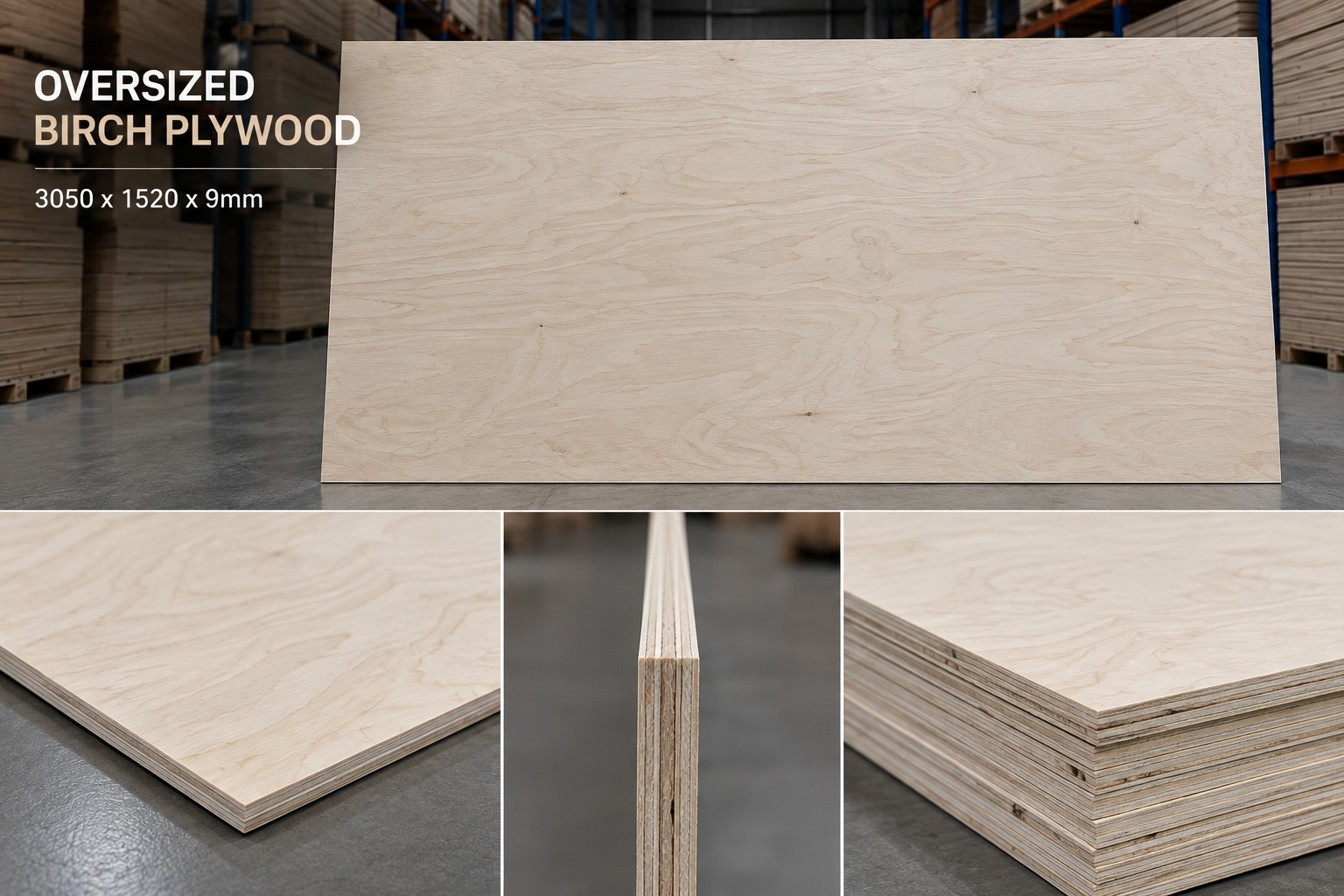 Solid Birch 3050x1520x9mm