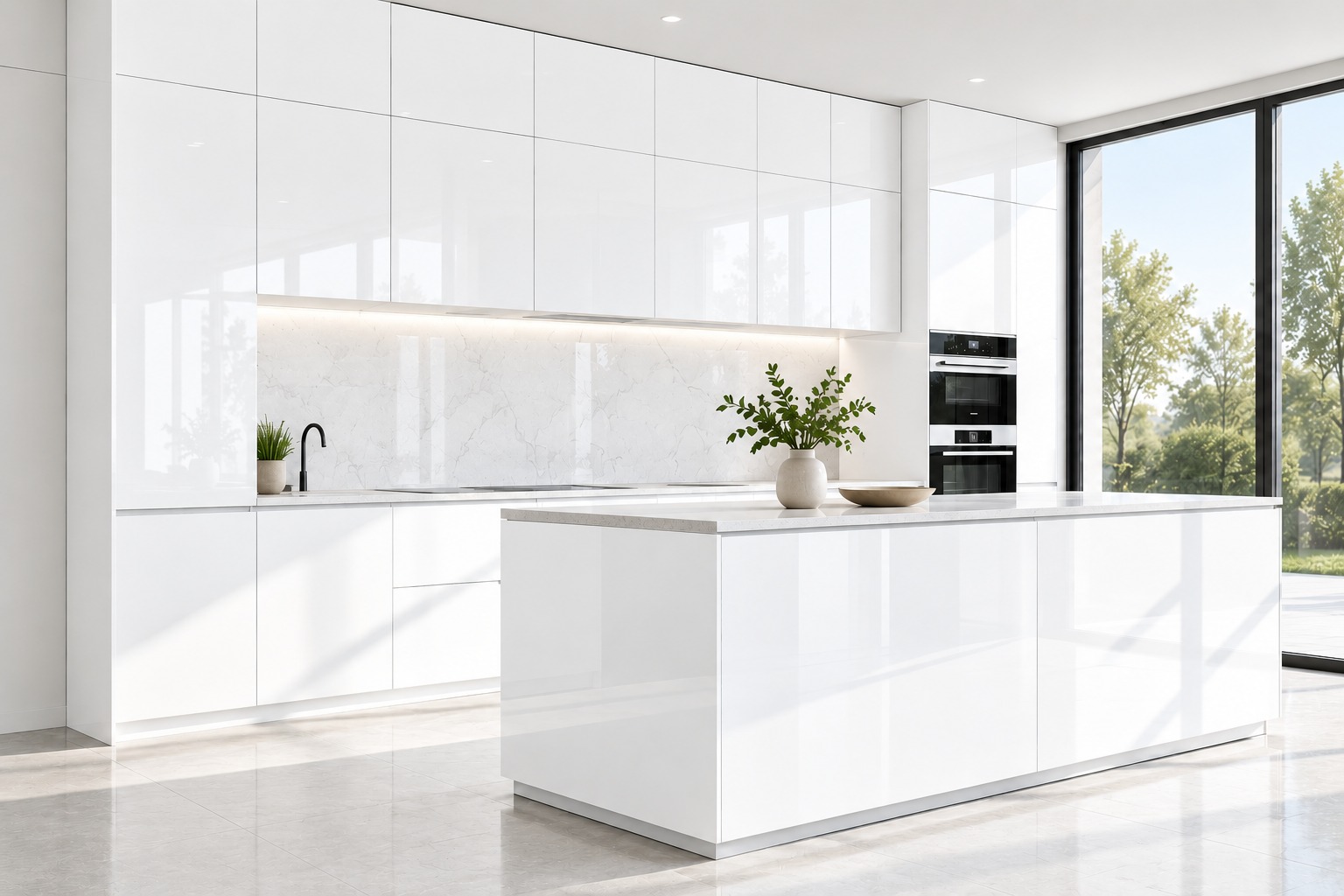 PETG lily white GLOSS showroom